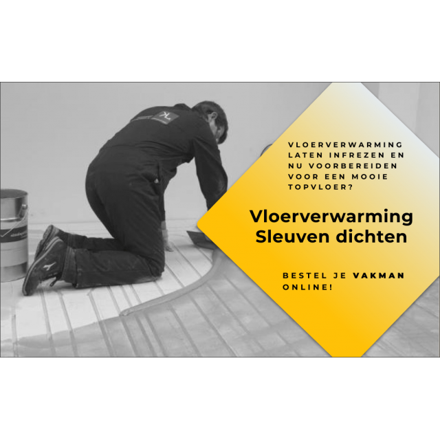 Sleuven dichten (na Infrezen vloerverwarming)